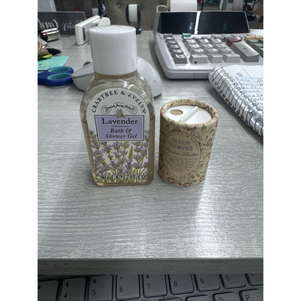 crabtree Lavender Bath&shower Gel And Scarborough &Co Aberdeen Heather Powder Sm